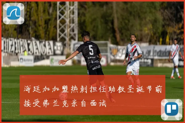 海廷加加盟热刺担任助教圣诞节前接受弗兰克亲自面试